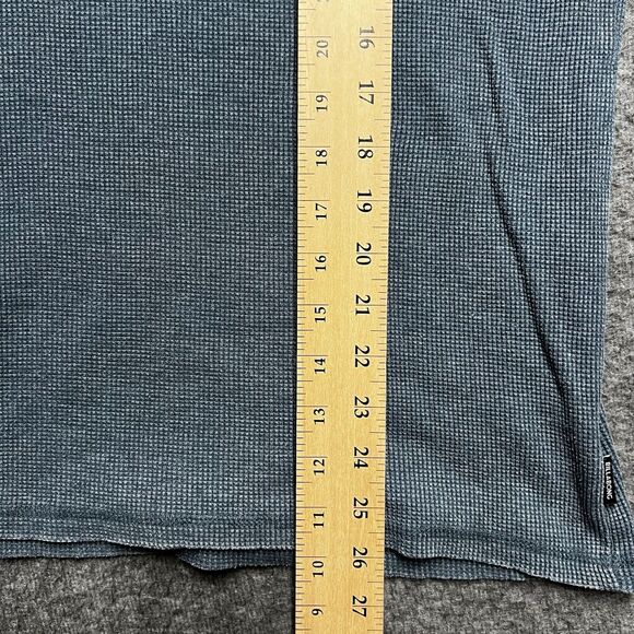 Billabong Hoodie Mens Small Teal Blue Lightweight Pullover Waffle Texture - Picture 7 of 8